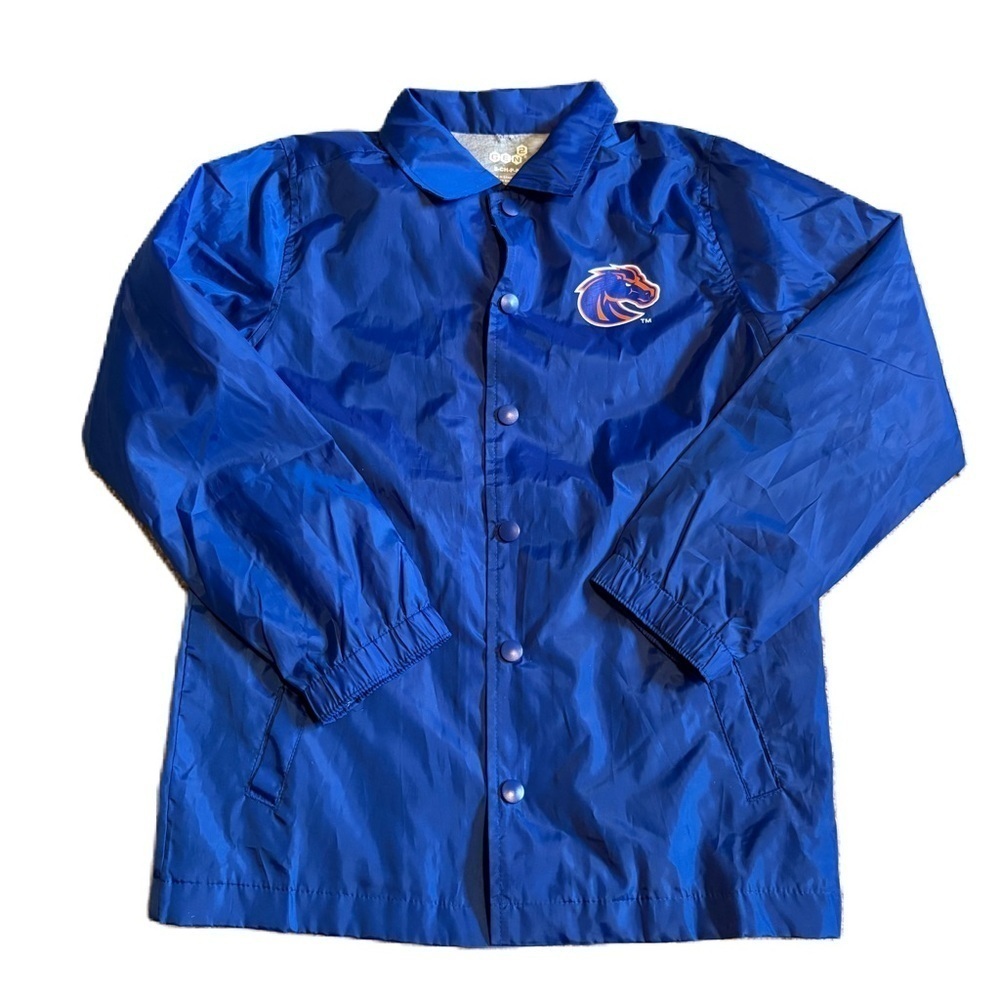 Gen2 Boise State Broncos NCAA Youth Boy's Water Repellent Jacket Blue Small
